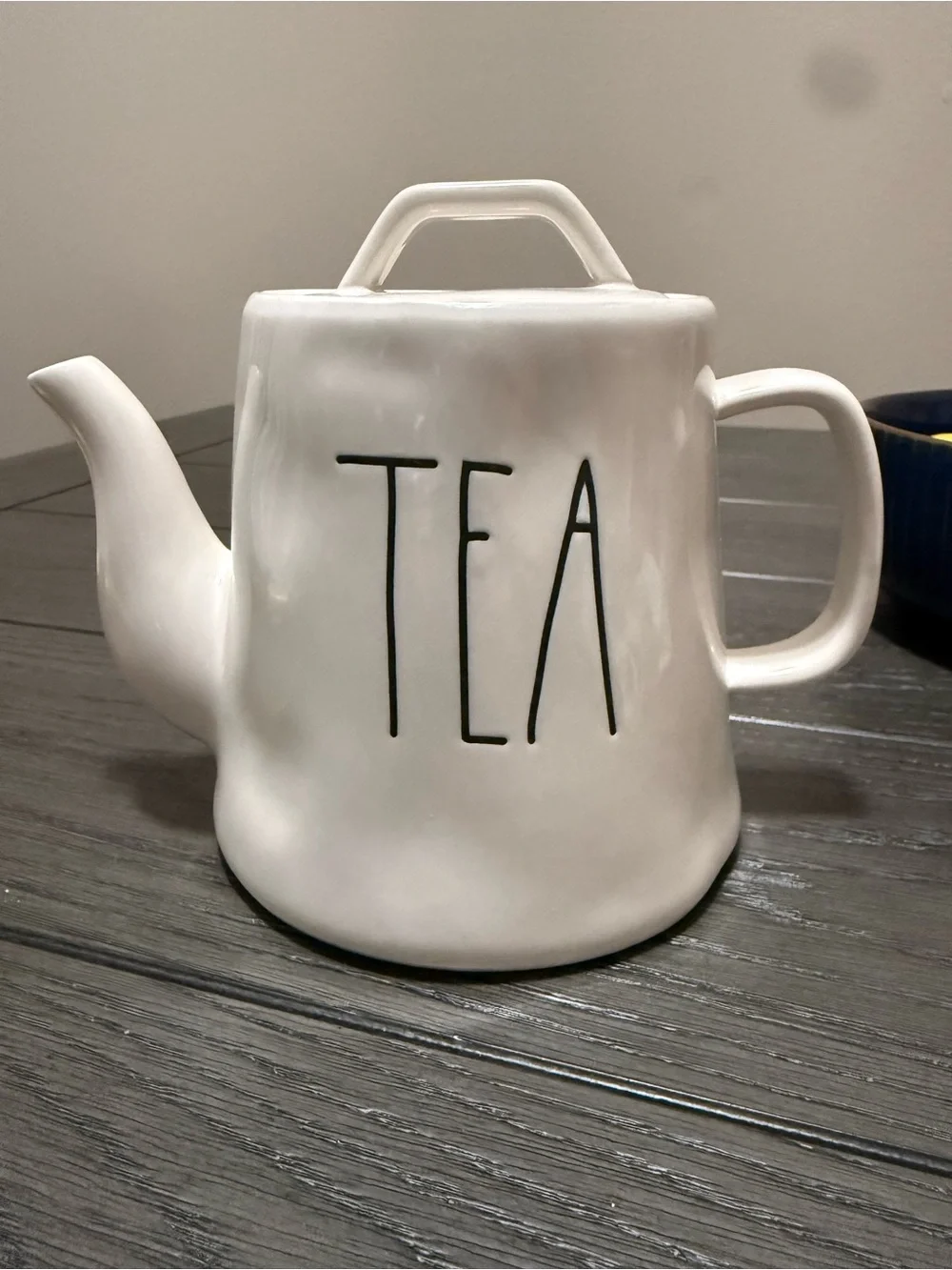 Rae Dunn White Ceramic TEA Teapot